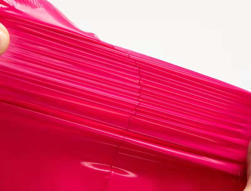 万秀玫红色快递袋-05